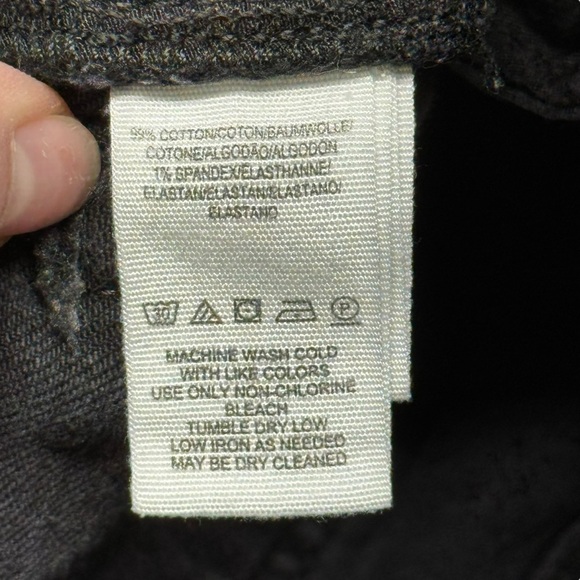 We the Free Free People Black Stella Rip High Waisted Skinny Jeans Raw Hem 24 - Picture 12 of 16